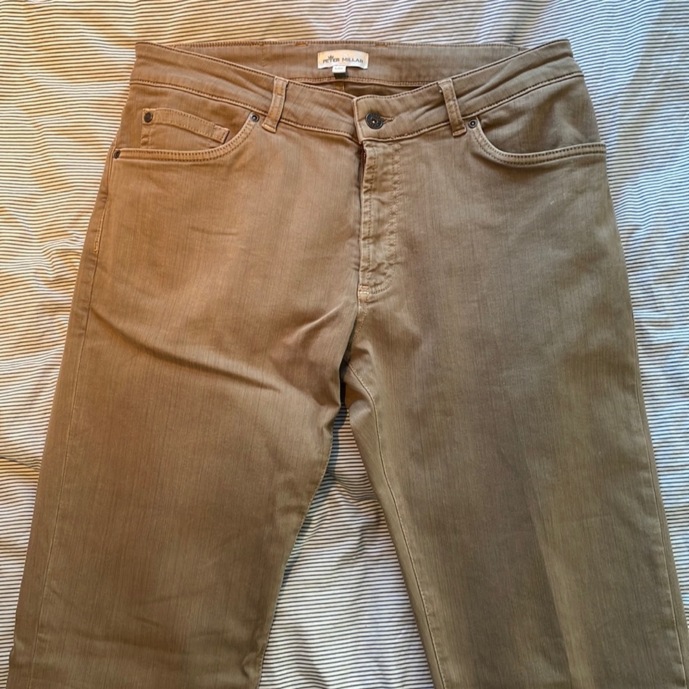 Peter Millar Pants - Brown - Size 33 Waist, 34 Length